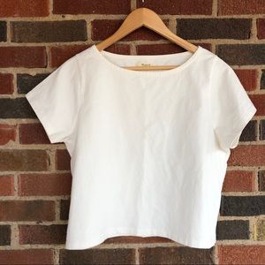 Madewell boxy crop top